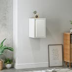 Metalen wandkast Burlöv 50x33x35 cm wit [en.casa], Huis en Inrichting, Kasten | Wandmeubels, Verzenden, Nieuw