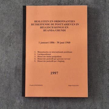 Poststempel - Literatuur 334blz : Besluiten en ordonnaties, Gestempeld