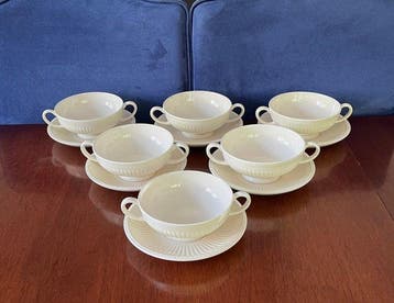 Wedgwood - Tafelservies (12) - Edme - Aardewerk - 6 Soepkom