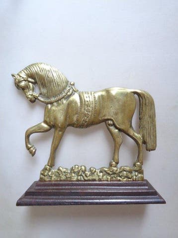 Doorstop 1850-1900 - Deurstopper - Messing - gietijzer
