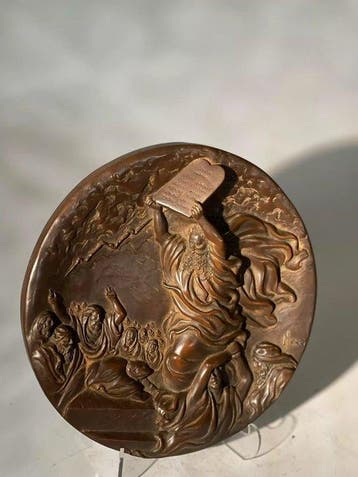 Beeldje - Moses and the Ten Commandments - Rhodes Studios,, Antiek en Kunst