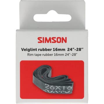 Simson Velglint - rubber - 16 mm breed - voor 24 tot 28 inch, Ophalen of Verzenden, Nieuw, Band