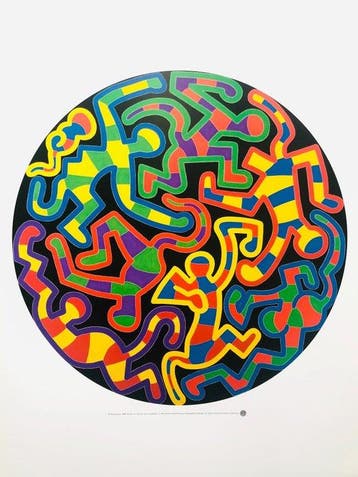 Keith Haring - Monkey Puzzle - Offset lithography- TeNeues