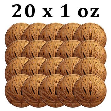 Verenigde Staten. 20 x 1 oz Cannabis The Big Leaf 999 Fine