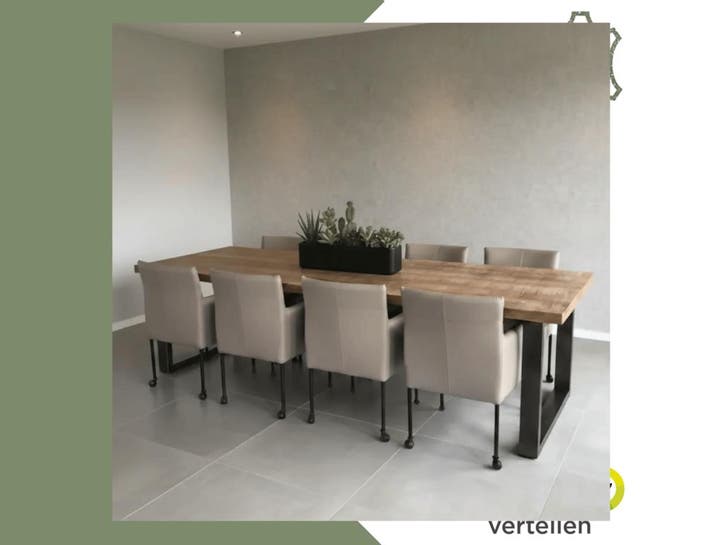 Leren eetkamerstoel Desire - Toledo Khaki (taupe/bruin) -, Huis en Inrichting, Stoelen, Eén, Bruin, Nieuw, Leer, Ophalen of Verzenden
