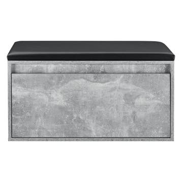 Schoenenkast Degerfors met lade 80x39x45 cm betonkleurig en, Verzenden, Nieuw