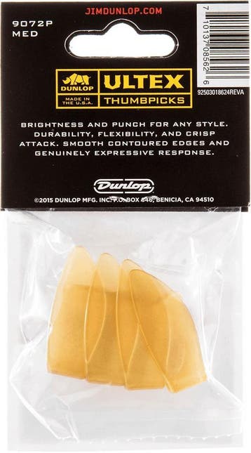 Jim Dunlop rechtshandige Ultex duimplectrum medium 4-pack, Muziek en Instrumenten, Ophalen of Verzenden, Nieuw, Banjo
