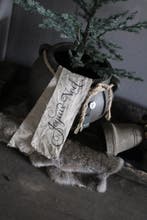 Shabby linnen kerstlint Joyeux Noël 100 cm, Ophalen of Verzenden, Nieuw