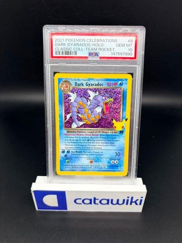 Pokémon - 1 Graded card - Dark Gyarados Holo 1982-08-01 PSA, Hobby en Vrije tijd, Verzamelkaartspellen | Pokémon, Nieuw