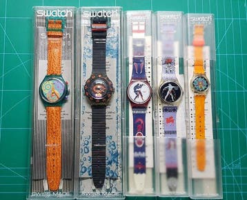 Lotto 5 Orologi Swatch Vintage da Collezione (Anni 90) -, Nieuw