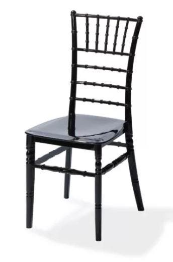 Stoel Tiffany | Zwart | 41x43x92cm, Verzenden, Nieuw in verpakking