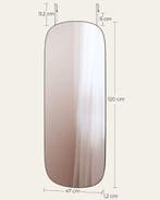 Gebogen Wandspiegel 120×47 cm – Frameloos Full-Length Design, Verzenden, Nieuw