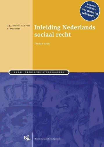9789462900578 Inleiding Nederlands sociaal recht, Boeken, Verzenden, Zo goed als nieuw, G.J.J. Heerma van Voss
