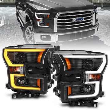 ANZO 2015-2017 Ford F-150 Projector Headlights w/ Plank, Ophalen of Verzenden, Nieuw