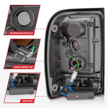 ANZO 01-11 Ford Ranger LED Taillights - Black Housing w/, Ophalen of Verzenden, Nieuw