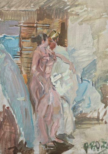 Joaquin Sorolla (1863-1923), After - Amidst Fabrics and