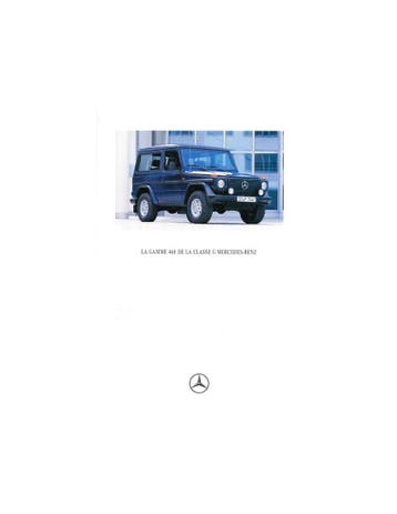 1994 MERCEDES BENZ G KLASSE BROCHURE FRANS, Nieuw, Author
