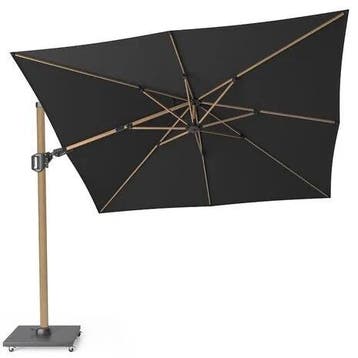 Platinum Challenger T² 300x300cm premium teaklook frame, Tuin en Terras, Parasols, Nieuw