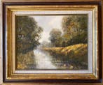 Roger Delapier (né en 1935) - Paysage de Bel Rosenau en