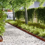 vidaXL Tuinrand 10 pcs Bruin 100 x 0.05 x 20 cm Cortenstaal, Verzenden, Nieuw