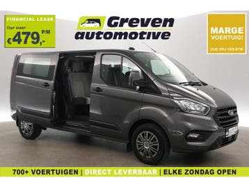 Ford Transit Custom 2.0 TDCI L2H1 | DC | 6 Zits | Marge |, Nieuw, Ford, Zilver of Grijs, Handgeschakeld