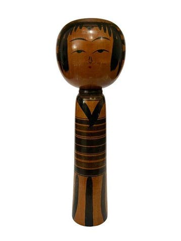 Beeldje - Traditional Japanese Kokeshi Doll (30 cm) signed