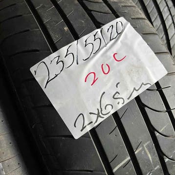 2 x Bridgestone Dueler HL 235-55-20 Zomerbanden 6,5mm, Gebruikt, Ophalen of Verzenden, 235 mm, Band(en)