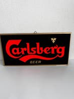 Vintage Carlsberg Beer reclamebord velours - ca. jaren ‘50