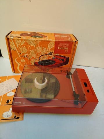 Philips - Music 5120 Space Age Portable Platenspeler, Nieuw