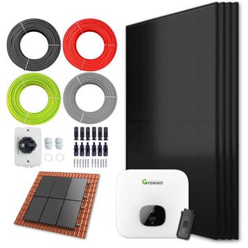 Zonnepanelen Pakket Schuindak 1.7 kW 4x 430Wp, Ophalen of Verzenden, Nieuw