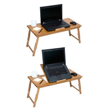 Houten laptoptafel, in hoogte verstelbaar, 72x35x26cm, Verzenden, Nieuw