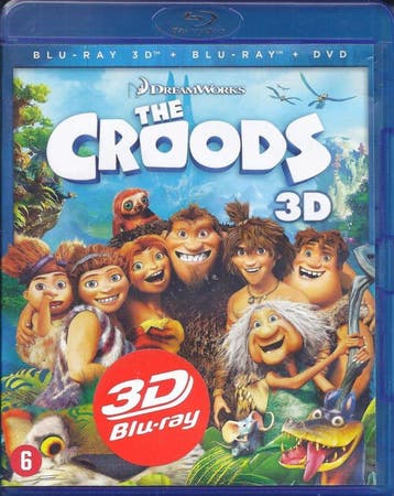 The Croods 2D plus 3D plus dvd (blu-ray tweedehands film), Ophalen of Verzenden, Zo goed als nieuw