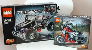 Lego - Technic - 42132, 8066 - Lego Technic- Super zestaw-, Nieuw