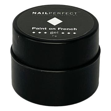 Nail Perfect  Paint On French Gel  White  7 gr, Verzenden, Nieuw