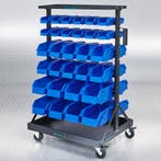 Datona Verrijdbaar opbergsysteem met 60 voorraadbakken -, Ophalen of Verzenden