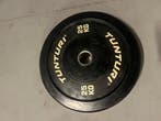 Tunturi Halterschijf 25kg Zwart – Gewichtsschijf / Barbell, Ophalen, Zo goed als nieuw, Benen