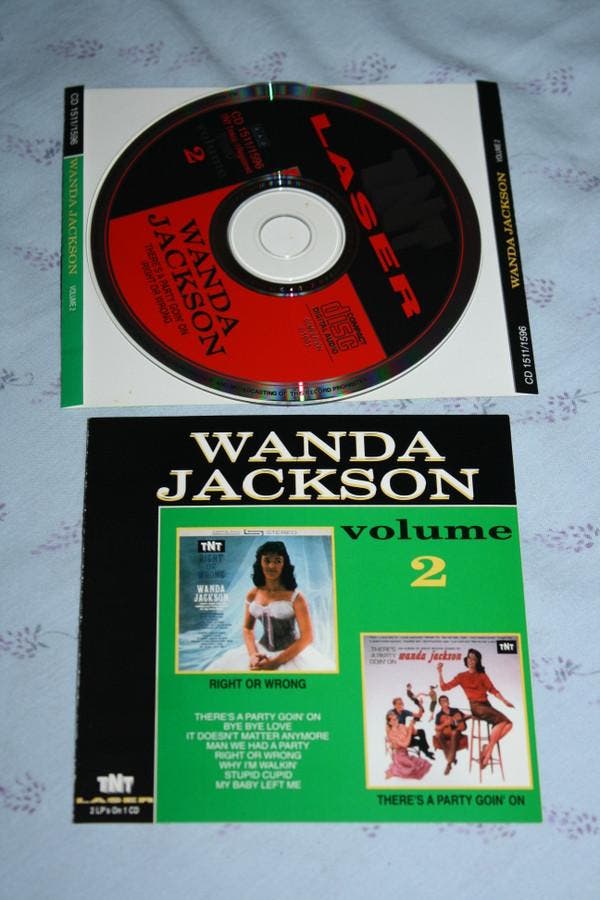 Wanda Jackson - Right Or Wrong/Theres A Party Goin On, Cd's en Dvd's, Cd's | Pop, Gebruikt, Ophalen of Verzenden