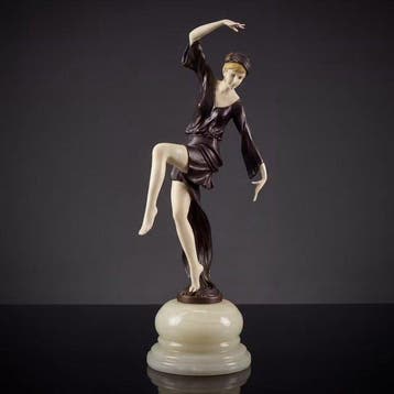 Beeld, Exclusief bronzen sculptuur genaamd “The Autumn, Antiek en Kunst, Kunst | Designobjecten