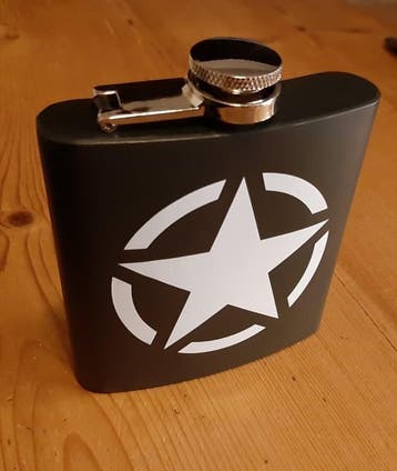Zakfles  us  army star rvs (Kampeerartikelen, Overig), Ophalen of Verzenden, Nieuw