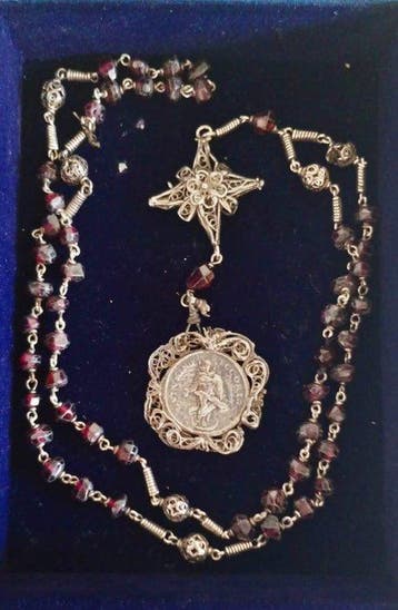 Antiek Rozenkrans - Zilver - 1750-1800 - antieke kroon van