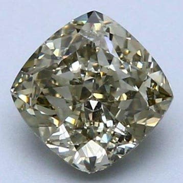 1 pcs Diamant (Natuurlijk gekleurd) - 1.63 ct - Cushion -, Nieuw
