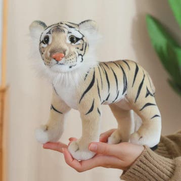 Realistische Pluche Dieren Knuffels - Tijger, Leeuw & Luipaa