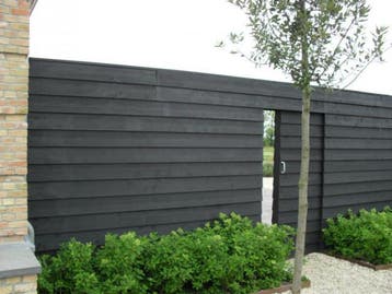 Zwart zweeds rabat tegen stuntprijzen!, Tuin en Terras, Schuttingen, Ophalen, Nieuw, Hout