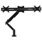 Monitorarm Clearview voor 2 schermen - Zwart, Computers en Software, Monitoren, Ophalen of Verzenden, Nieuw