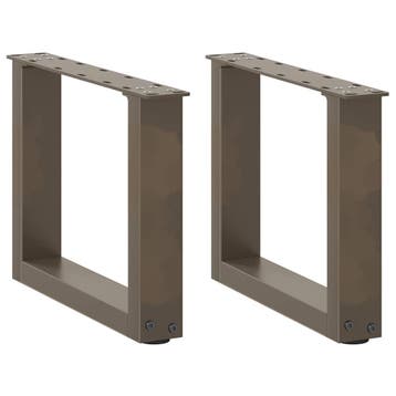 vidaXL Salontafelpoten 2 st U-vormig 40x(30-31) cm staal, Verzenden, Nieuw