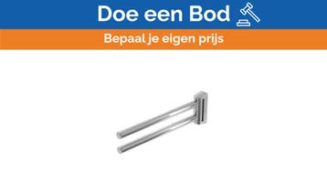 Bieden: Vigour handdoekhouder chroom 002-0709, Ophalen of Verzenden, Nieuw, Kabel of Apparatuur