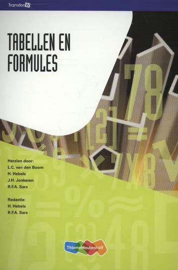 Tabellen en formules 9789006900392, Verzenden, Zo goed als nieuw