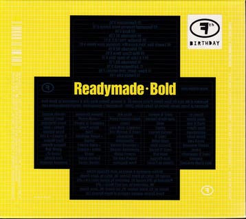 cd - Readymade - Bold, Verzenden, Zo goed als nieuw