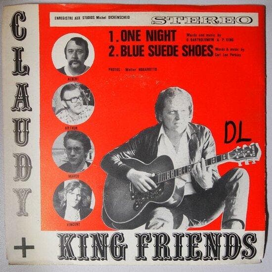 Claudy + King Friends - One night / Blue suede (shoes) - ..., Cd's en Dvd's, Vinyl Singles, Verzenden