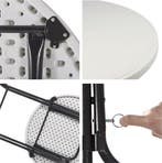 2dekans | Perel Klaptafel, wit, 80 x 110 cm, binnen- en, Caravans en Kamperen, Ophalen of Verzenden, Zo goed als nieuw